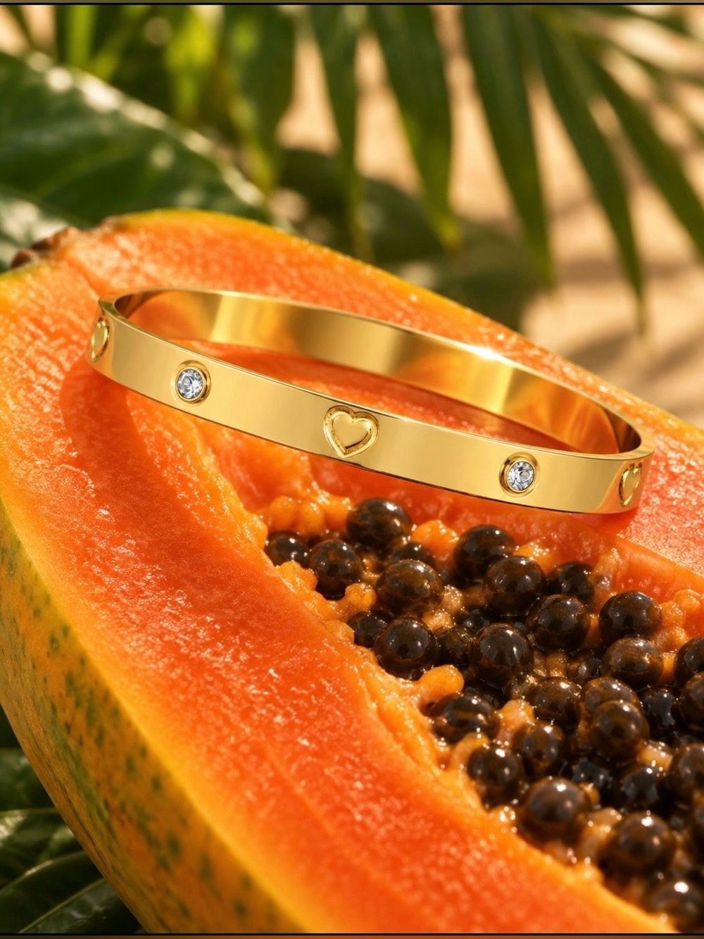 🌸 Isabela Flower Bangle Bracelet-316L Stainless St.,18K Gold Plated PVD🌺